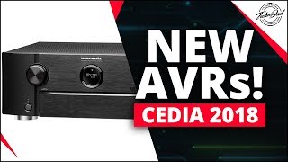 CEDIA 2018  New Marantz AVRs THX Enhanced HDMI 21 Airplay 2 and Alexa [upl. by Laehcym]