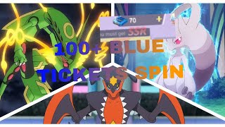 pocket era monster gigantamax 100 blue tickets spin AIMSPRINT [upl. by Enilra]