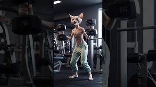 Once bullied a skinny cat turned muscular ai cat kitte fypシ゚viral catlover cute funny [upl. by Aniaz]