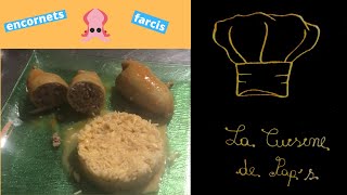 recette des encornets farcis a la viande [upl. by Adikam]