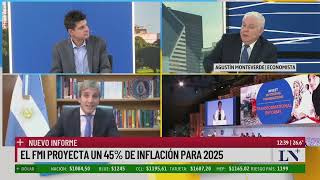 El FMI proyecta un 45 de inflación en Argentina para 2025 el análisis de Agustín Monteverde [upl. by Ecenahs]