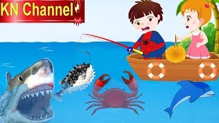 Hoạt hình KN Channel BÉ NA ĐI CÂU CÁ NGOÀI BIỂN GẶP CÁ MẬP Hoạt hình Việt Nam  GIÁO DỤC MẦM NON [upl. by Nnaerb548]