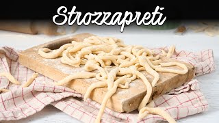 STROZZAPRETI FATTI IN CASA Ricetta Facile  BuonIdea [upl. by Ralyt217]