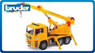 Bruder Toys MAN TGA Crane Truck 02754 [upl. by Phineas]