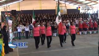 Festajan Inicio de la Primavera y Conmemoran Natalicio de Juarez en Xochiapulco 21 03 14 [upl. by Healion137]