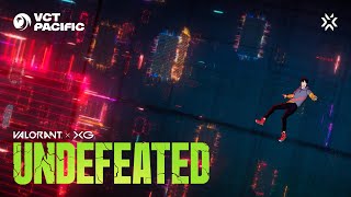 UNDEFEATED  XG amp VALORANT Official Music Video  VCT Pacific 2024 Song [upl. by Nosro760]