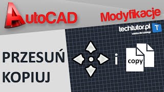 AutoCAD  modyfikowanie  przesuń oraz kopiuj [upl. by Aissenav508]