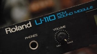 Roland U110 ROM Demo Songs amp SNU11010 Rock Drums PCM Card [upl. by Orelia]