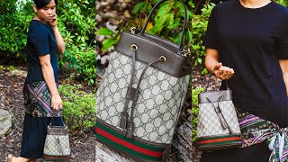 GUCCI Ophidia small GG bucket bag  Unboxing [upl. by Erminie]