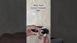 Unboxing the Celine MEDIUM TRIOMPHE BELT IN TAURILLON LEATHER unboxing celinefashion [upl. by Isus]