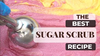 The BEST Emulsified Sugar Scrub Tutorial Free Recipe [upl. by Imuyam]