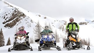 Snowmobile Adventure Tours  Canmore Banff and Panorama BC [upl. by Eibba]