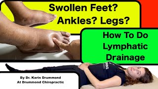 Self Lymphatic Drainage Massage For Swollen Feet Ankles amp Legs [upl. by Boor]