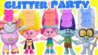 Trolls Band Together Movie Glitter Party with DIY Slime Glitter Activities with Poppy Branch Viva [upl. by Nimzaj]