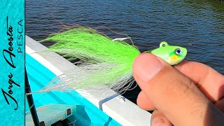 Pesca de PARGO y ROBALO con BUCKTAIL JIG [upl. by Salema783]