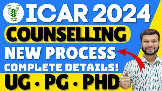 ICAR COUNSELING PROCESS 2024 • ICAR COUNSELING AZ COMPLETE INFORMATION 2024 • ICAR COUNSELING 2024 [upl. by Newbill]