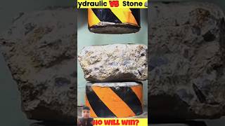 hidrolic vs stone amazingfactshydraulicpresexperiment hydraulichydrolicpressviralvideoshorts [upl. by Nachison]