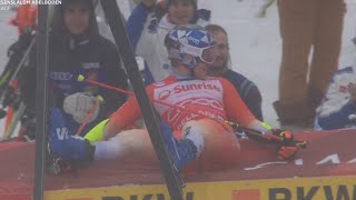 Ski Alpin Mens giant Slalom Adelboden 2run Highlights 2024 [upl. by Assirahc]