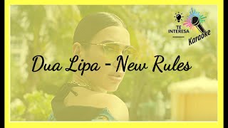 Dua Lipa ‒ New Rules 🎵 ¡CANCIONES Fáciles Para Aprender Inglés│lyrics Inglés y pronunciación [upl. by Tessa]