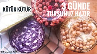 Hiç Turşu Yapamam Diyenler İçin 3 Günde sofranızda… Kütür Kütür Lahana Turşusu Tarifi [upl. by Arhna100]