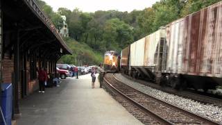 CSX Train Close Call115one very lucky guy Read the entire Intro [upl. by Rasaec]