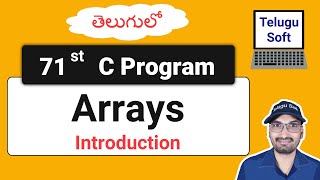 arrays in C Telugu  C Programming  Program 71 [upl. by Vern]