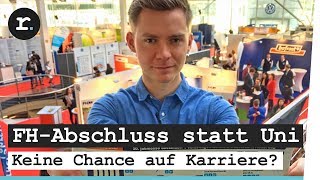 FHAbschluss statt Uni  Keine Chance auf Karriere  reporter [upl. by Atinej368]