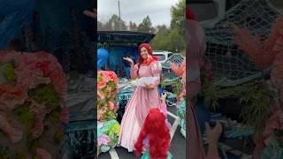 FIRST PLACE 🥇 disney ariel thelittlemermaid diy littlemermaid disney trunkortreat [upl. by Elana]