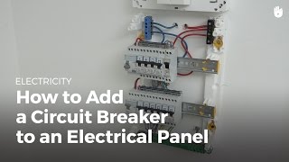 How to Add a Circuit Breaker to an Electrical Panel  Electricity [upl. by Herbie]