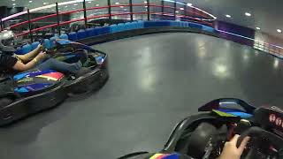 Celeste and David driving ekarts at PowerPlay Moorabbin [upl. by Airotel]