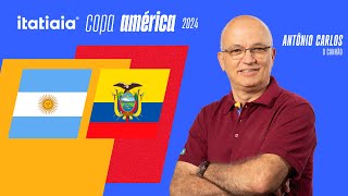 ARGENTINA X EQUADOR AO VIVO NA ITATIAIA  REACT DA COPA AMÉRICA 2024 [upl. by Hibben293]