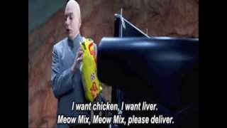 Meow Mix With Dr Evil  REMIX  → FUNNY FART SONG [upl. by Aneladgam]