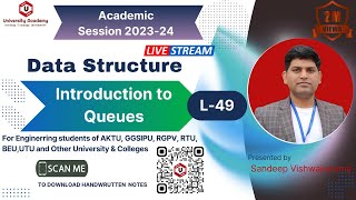 DSUC49 Introduction to Queues  What is Queue  Features of Queue  Applications of Queue [upl. by Philippine]