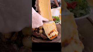 Melted Raclette Covered Steak or Creamy Lobster Mac amp Cheese raclette raclettecheese [upl. by Mariann625]