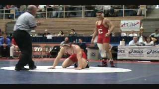 Mack Lewnes Cornell vs Matt Pletcher Rutgers 165pound semifinals 2009 EIWA Championships [upl. by Aekan896]