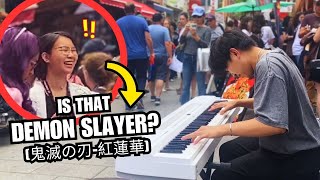 I Played The Top 10 Best Anime Piano Songs in Public [upl. by Attelra]