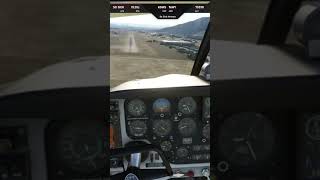 Nose dive landing 😲 aviation pilot flight msfs2020 piper flightsimulator badlanding [upl. by Cutler]