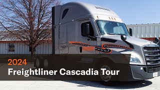 Tour of a 2024 Freightliner Cascadia [upl. by Eniruam]