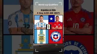 Argentina vs Chile FIFA World Cup 2026 Qualifiers Match Time and Schedule Today [upl. by Kaete]