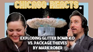 EXPLODING Glitter Bomb 4 0 vs Package Thieves by Mark Rober  Bosses React [upl. by Neerihs]