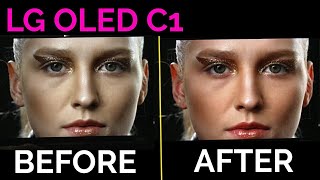 LG C1 Before And After Proper Settings [upl. by Llewsor]