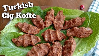 Cig Kofte Recipe How to Make Turkish Cigkofte Without Meat [upl. by Damalus240]