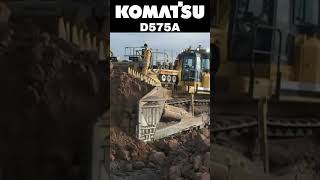 The Incredible Power of Komatsu D575A Superdozer shorts [upl. by Bonine695]