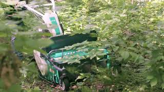 Clearing Brush on Sloped Trails with a Cyclone [upl. by Atin]