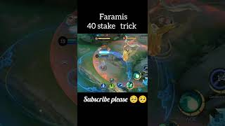 Faramis 1sec recall mobilelegends mobile faramisplays shortvideo viralshorts [upl. by Eelram]