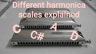 Different scales of harmonicas explained [upl. by Gnouc]