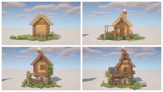 Minecraft  3 Ways to Upgrade a Villager House  Villager House Transformation House 2 [upl. by Akeem]