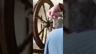 Hand spinning yarn on a Kromski Interlude wheel [upl. by Muslim]