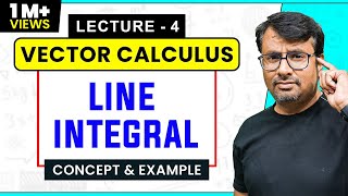 Vector Calculus  Line Integrals of Vector Field  Example amp Solution [upl. by Kermie]