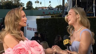 Brie Larson FANGIRLS and CRIES Over Jennifer Lopez at the Golden Globes [upl. by Hachmin28]